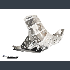 Skid plate with exhaust pipe guard and plastic bottom for Beta RR 250, 300, X-Pro 2023-2025.